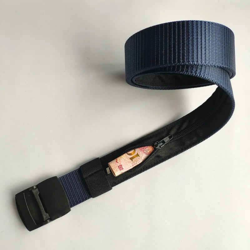 Men Leisure Outdoor Travel Multifunctional Nylon Canvas Belt