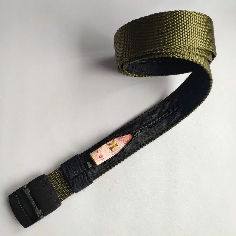 Men Leisure Outdoor Travel Multifunctional Nylon Canvas Belt